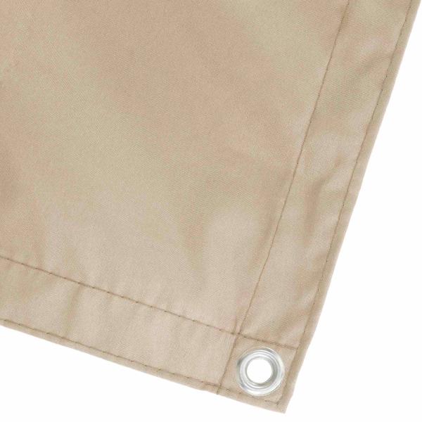Balkon Sichtschutz 150 x 600 cm Stoff mit PU-Beschichtung Beige