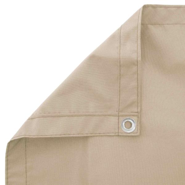Balkon Sichtschutz 180 x 800 cm Stoff mit PU-Beschichtung Beige