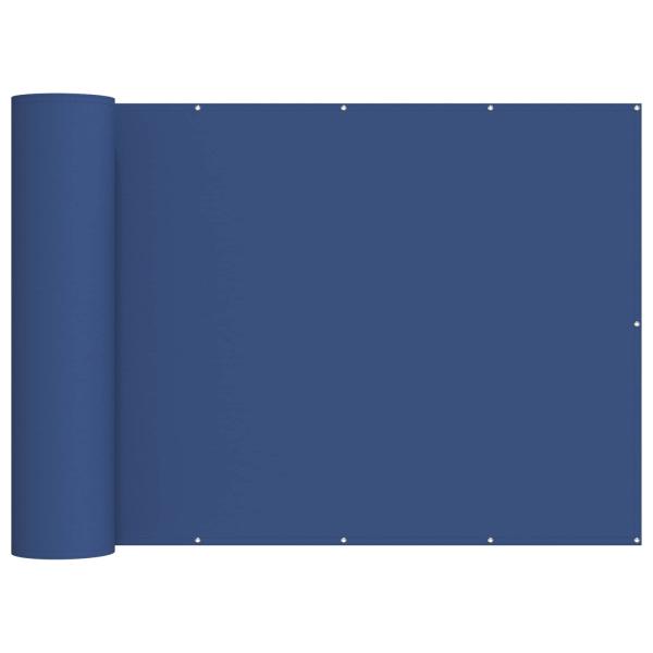 Balkon Sichtschutz 200 x 600 cm Stoff mit PU-Beschichtung Blau