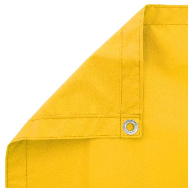 Balkon Sichtschutz 150 x 1000 cm Stoff mit PU-Beschichtung Gelb