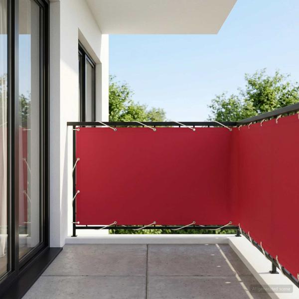 Balkon Sichtschutz 150 x 400 cm Stoff mit PU-Beschichtung