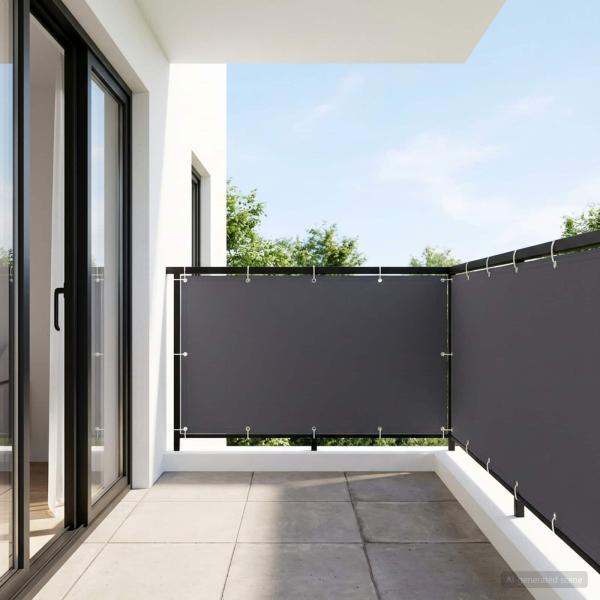 Balkon-Sichtschutz 1,2 x 25 m Stoff mit PU-Beschichtung