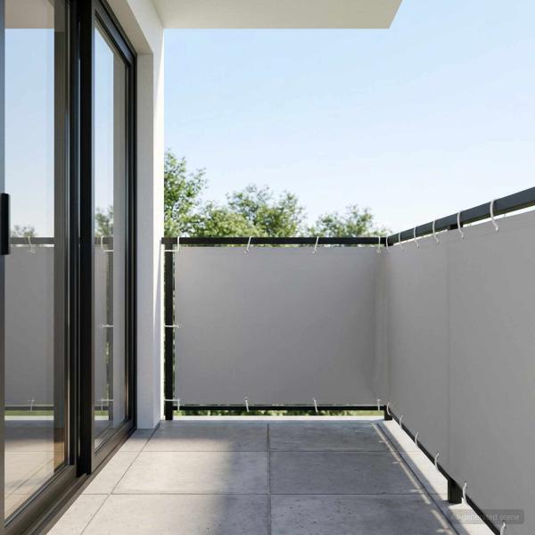 ARDEBO.de - Balkon-Sichtschutz 1,5 x 15 m Stoff mit PU-Beschichtung