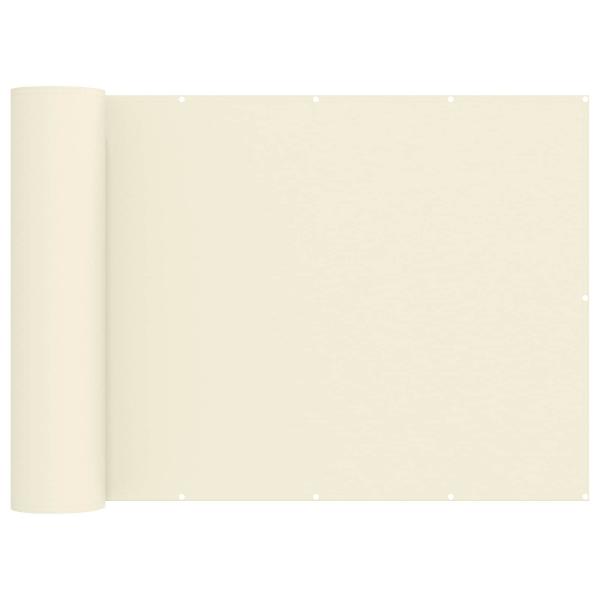 Balkon Sichtschutz 1,8 x 15 m Stoff mit PU-Beschichtung Creme