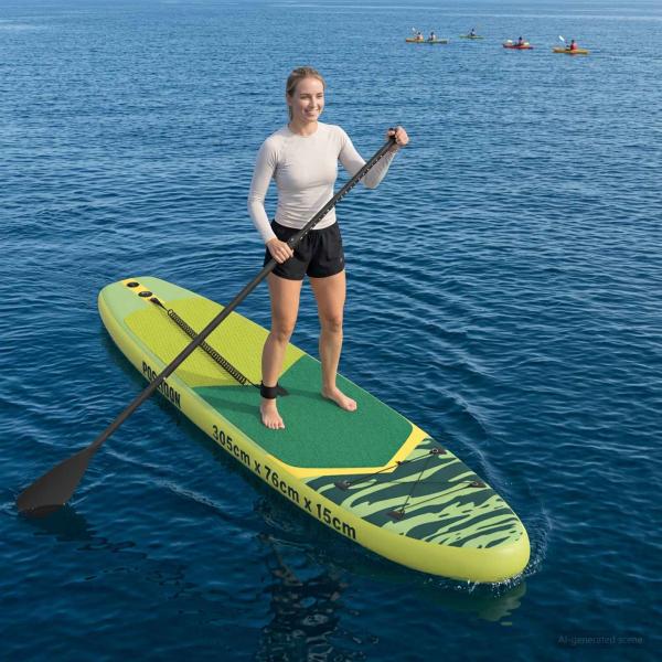 ARDEBO.de - Aufblasbares Stand-Up-Paddle-Board POSEIDON 305 x 76 x 15 cm