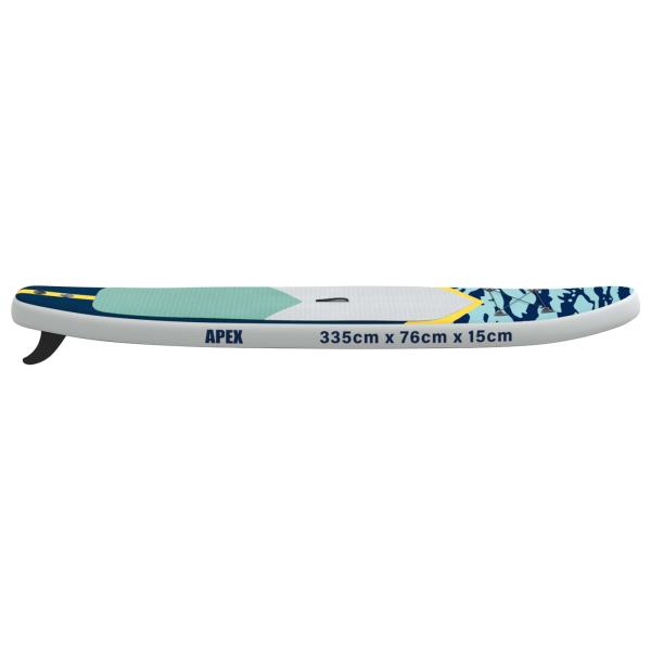 Aufblasbares Stand-Up-Paddle-Board APEX 335 x 76 x 15 cm Blau