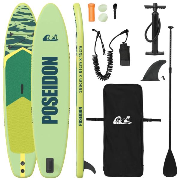 Aufblasbares Stand-Up-Paddle-Board POSEIDON 366 x 81 x 15 cm