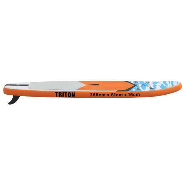 Aufblasbares Stand-Up-Paddle-Board TRITON 366 x 81 x 15 cm Blau