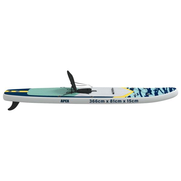 SUP Board mit Sitz 2-in-1 APEX 366 x 81 x 15 cm Blau für