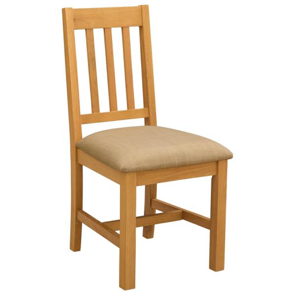 Esszimmerstuhl VENLO 2 Stk. Massivholz Eiche Beige