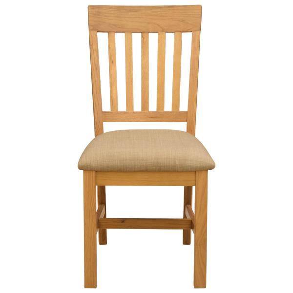 Esszimmerstuhl 2 Stk. Massivholz Eiche Beige 45 x 59 x 92 cm