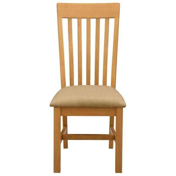 Esszimmerstuhl 2 stk. Massivholz Eiche Beige 45 x 59,5 x 100 cm