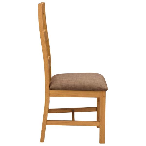 Esszimmerstuhl 2 Stk. Massivholz Eiche Grau 45 x 51 x 105 cm