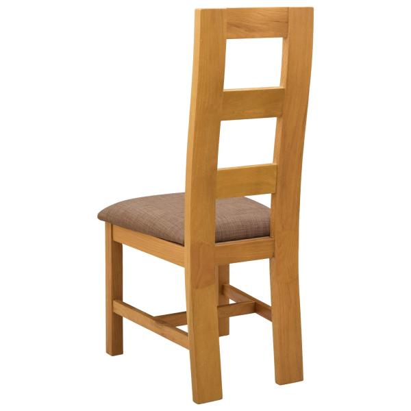 Esszimmerstuhl 2 Stk. Massivholz Eiche Grau 45 x 51 x 105 cm
