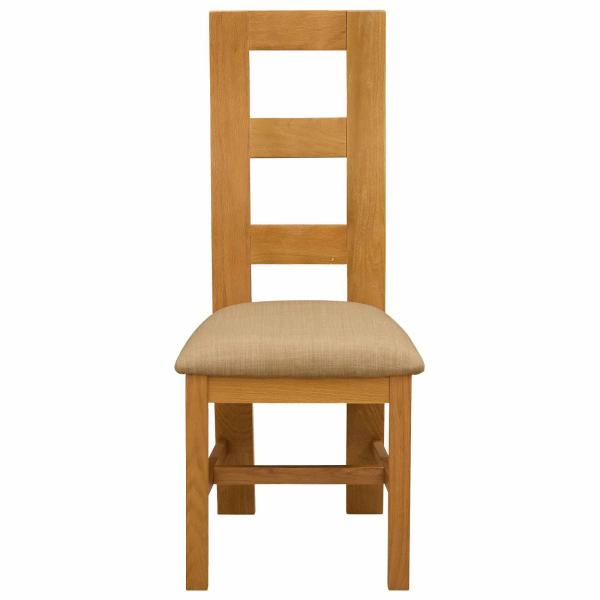 Esszimmerstuhl 2 stk. Massivholz Eiche Beige 45 x 51 x 105 cm