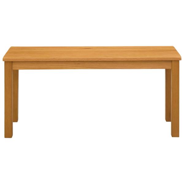 Esstischbank 95 x 32 x 45 cm Massivholz Eiche Natur