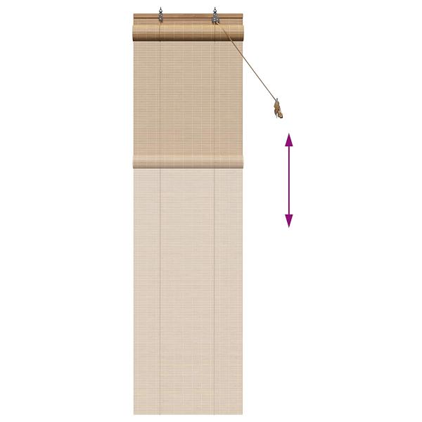 Rollo Braun 40 x 220 cm Bambus