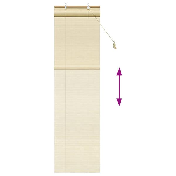 Rollo Natur 50 x 220 cm Bambus