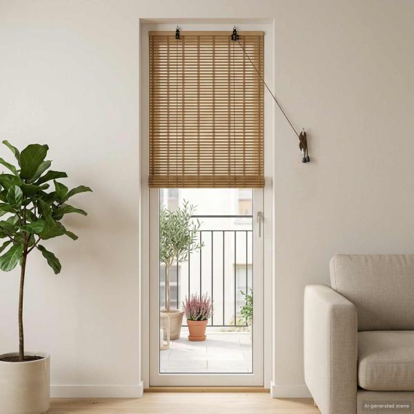 ARDEBO.de - Rollo Natur 40 x 220 cm Bambus