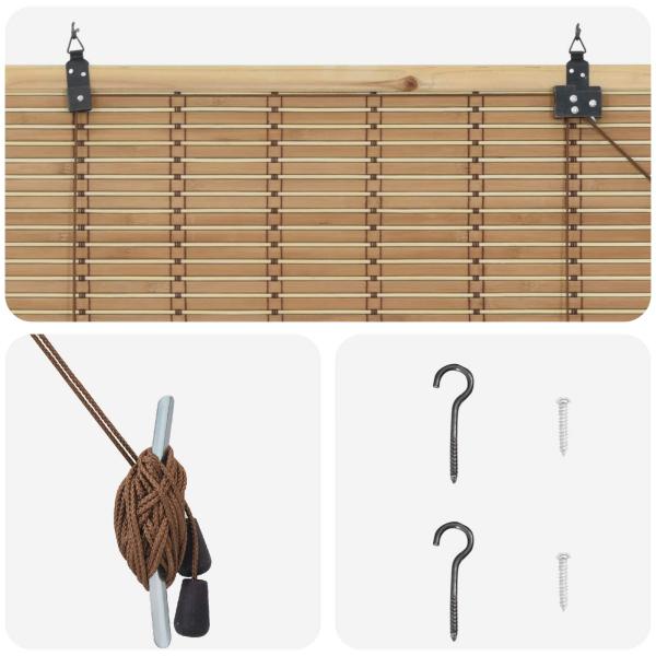 Rollo Natur 40 x 220 cm Bambus