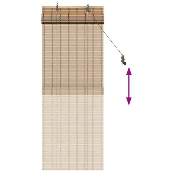 Rollo Natur 50 x 160 cm Bambus