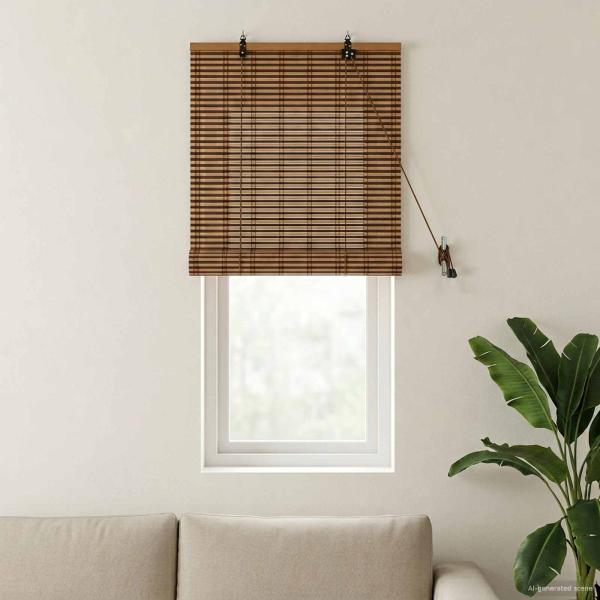 ARDEBO.de - Rollo Braun 40 x 160 cm Bambus