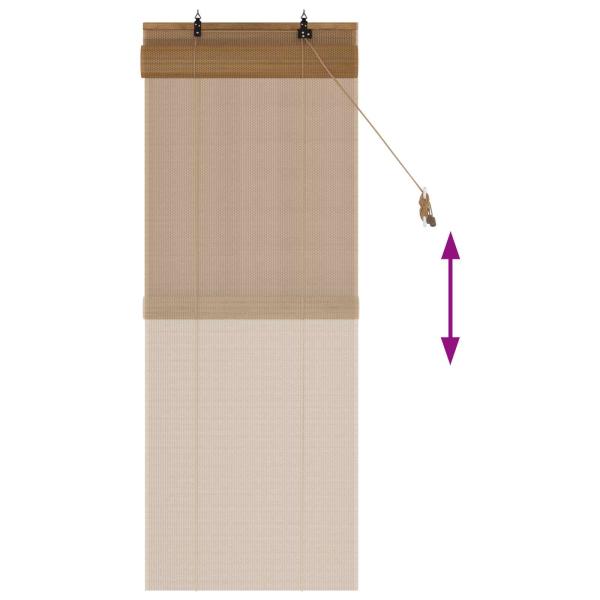 Rollo Braun 60 x 160 cm Bambus