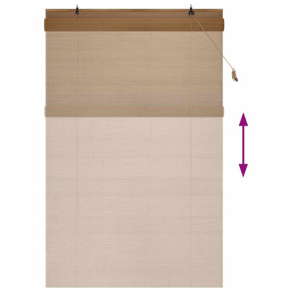 Rollo Braun 150 x 220 cm Bambus