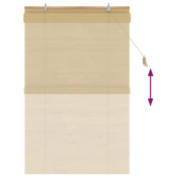Rollo Natur 120 x 160 cm Bambus