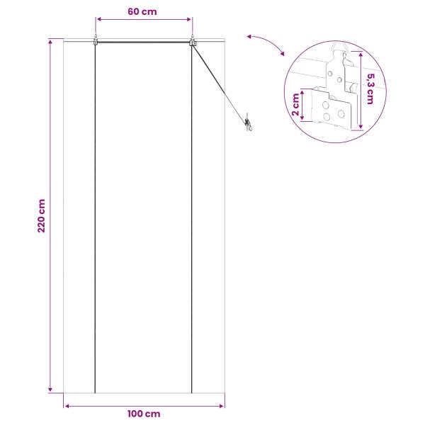 Rollo Natur 100 x 220 cm Bambus