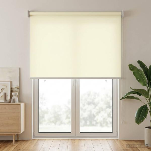 Außen-Rollos mit UV-Schutz Creme 85 x 230 cm (B x H) Polyester