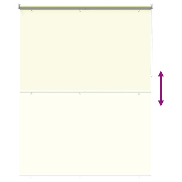 Außen-Rollos mit UV-Schutz Creme 165 x 230 cm (B x H) Polyester