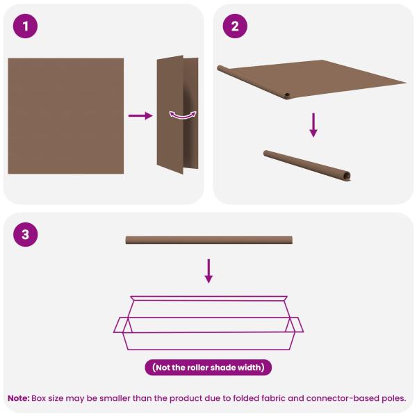Außen-Rollos mit UV-Schutz Taupe 145 x 140 cm (B x H) Polyester