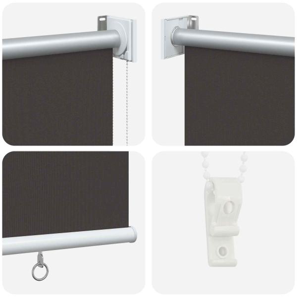 Außen-Rollos mit UV-Schutz Anthrazit 100 x 230 cm (B x H)