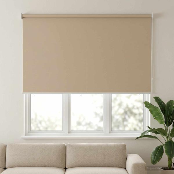 Außen-Rollos mit UV-Schutz Beige 100 x 230 cm (B x H) Polyester