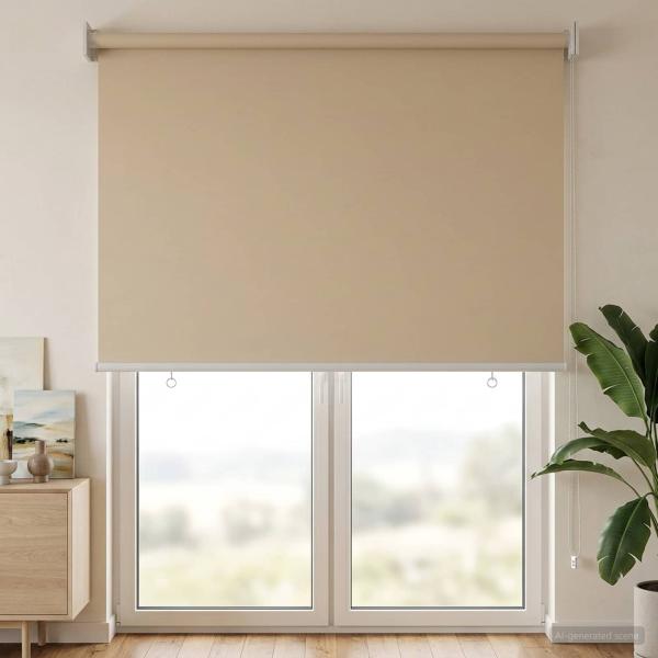 Außen-Rollos mit UV-Schutz Beige 100 x 230 cm (B x H) Polyester