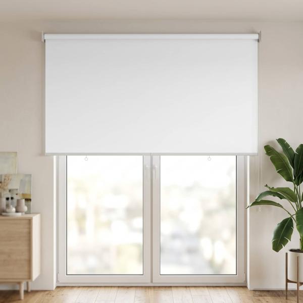 Außen-Rollos mit UV-Schutz Weiß 100 x 230 cm (B x H) Polyester