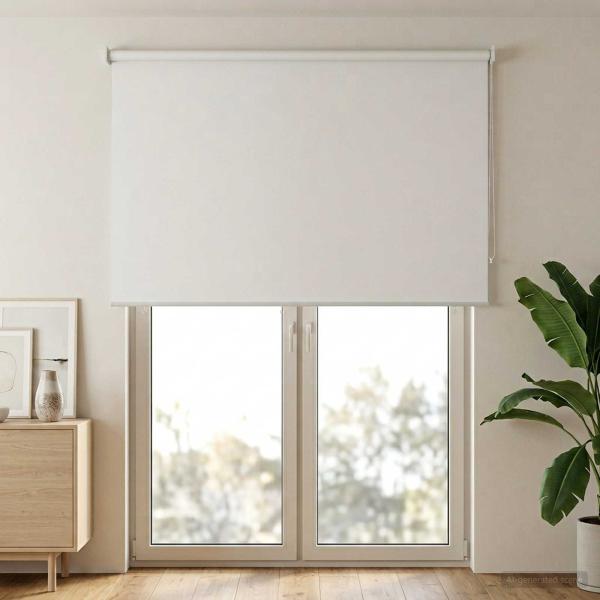Außen-Rollos mit UV-Schutz Weiß 100 x 230 cm (B x H) Polyester
