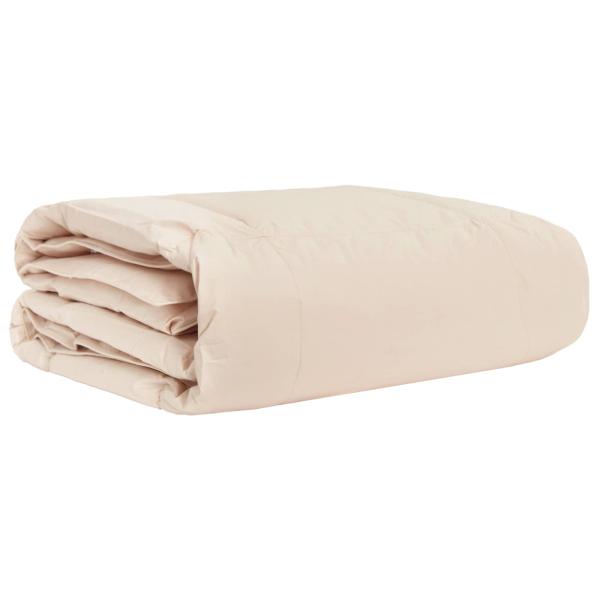 Sommerdecke Beige 155 x 220 cm 100% natürlicher Kapok