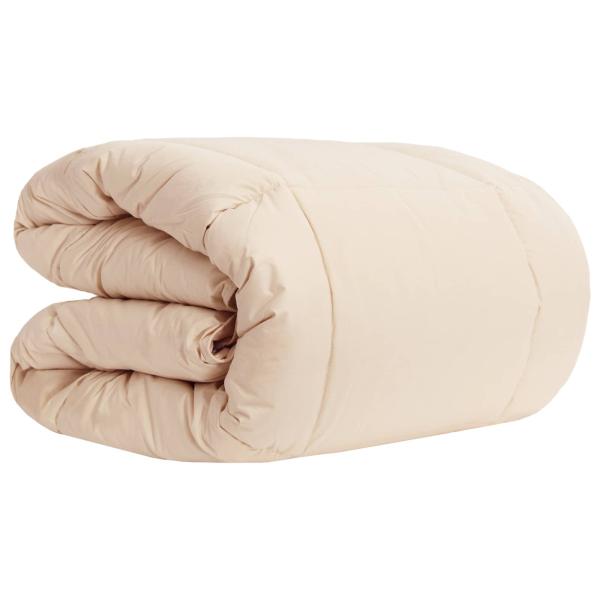 Sommerdecke Beige 220 x 240 cm 100% natürlicher Kapok