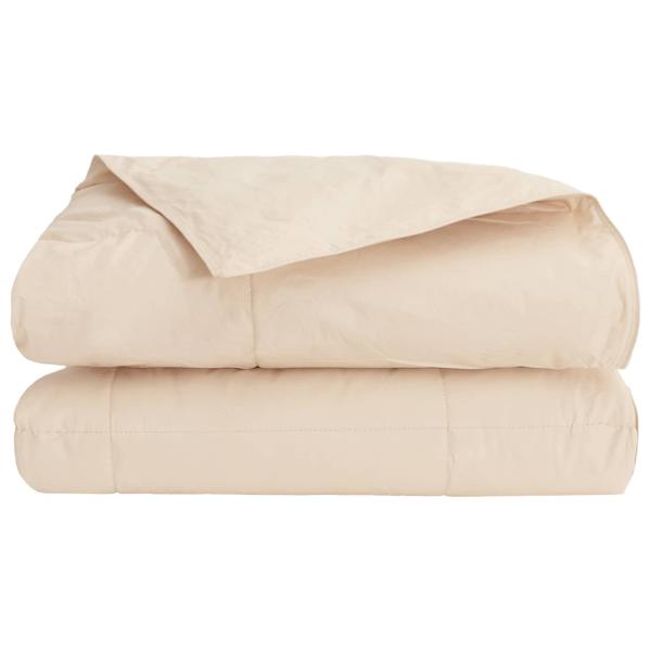 Sommerdecke Beige 220 x 240 cm 100% natürlicher Kapok