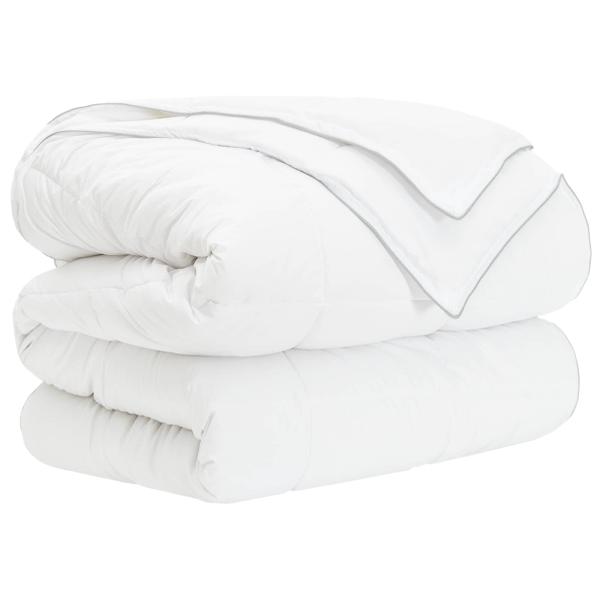 ARDEBO.de - Ganzjahresbettdecke Weiß 135 x 220 cm Bambusfaser