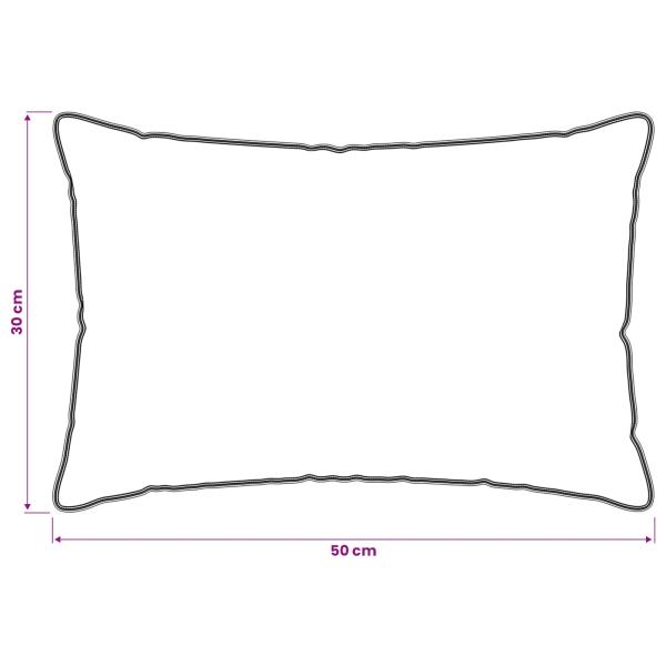 Kopfkissen 2 Stk. 30 x 50 cm Bambusfaser Weiß