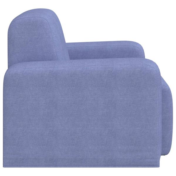 Sessel Jeans blau Stoff