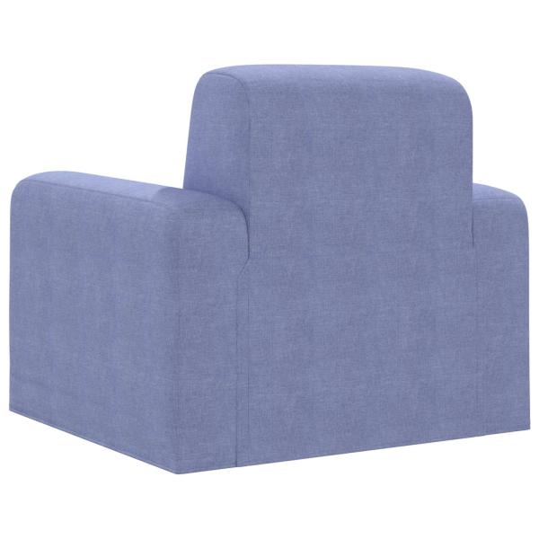Sessel Jeans blau Stoff
