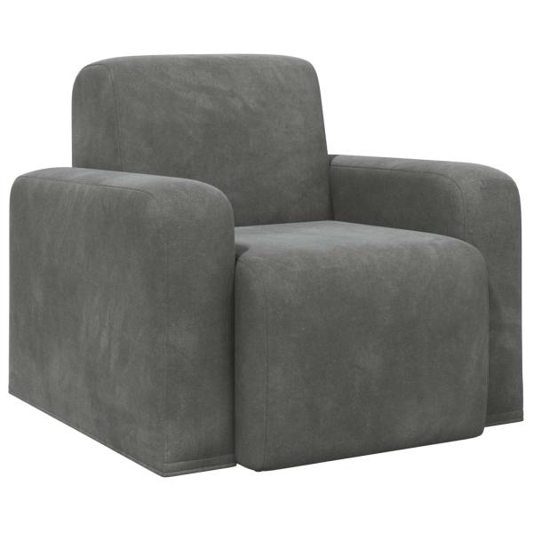 Sessel Dunkelgrau Samt