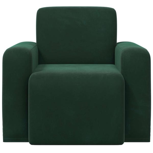 Sessel Dunkelgrün Samt