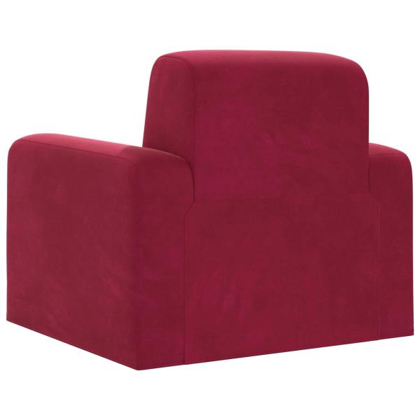 Sessel Weinrot Samt