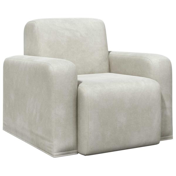 Sessel Creme Samt