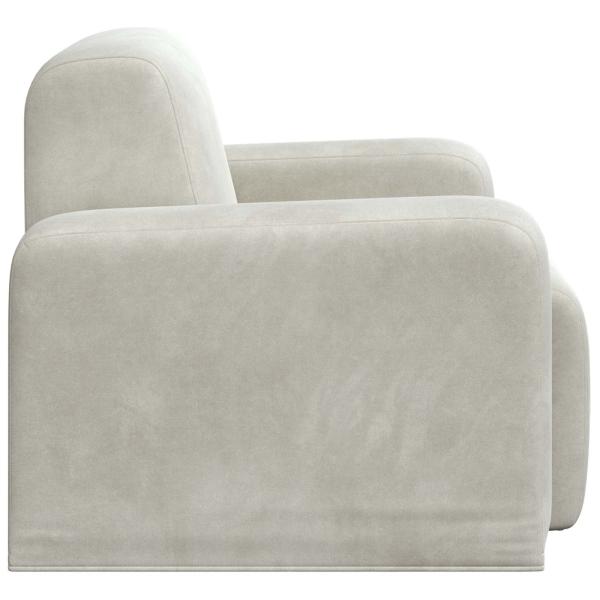 Sessel Creme Samt